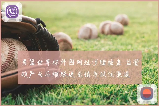 男篮世界杯外围网址涉赌被查 监管趋严或压缩球迷竞猜与投注渠道